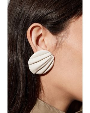 Chloé 'Pleats' Clip-On Earrings - Black