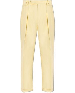 Versace Creased Trousers - Natural