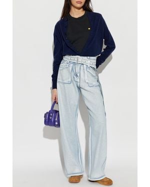 Acne Studios T-Shirt With Patch - Blue