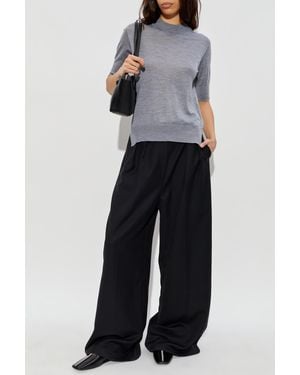 Jil Sander Top With Side Slits - Blue