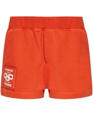 DSquared² Logo Shorts - Red