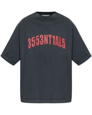 Fear Of God T-Shirt With Logo - Blue