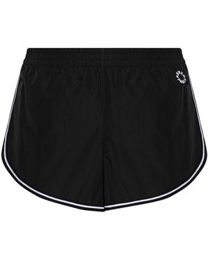 KENZO Shorts With Logo - Black
