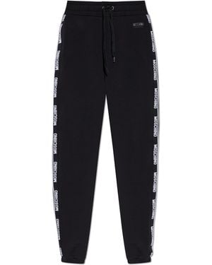 Moschino Joggers With Logo, - Blue