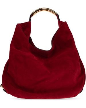 Moschino Suede Handbag - Red