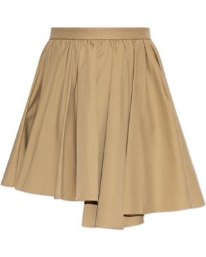 Self-Portrait Asymmetrical Skirt - Natural