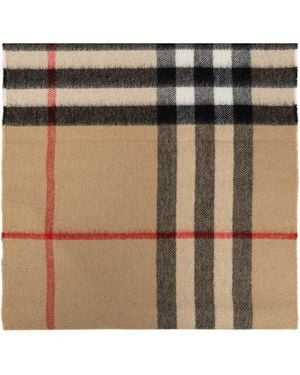 Burberry Cashmere Tartan Scarf - Black