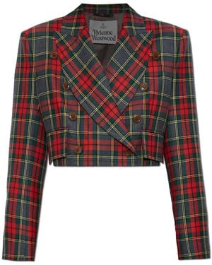 Vivienne Westwood Short Double-Breasted Blazer - Red