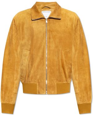 Bottega Veneta Suede Jacket - Yellow