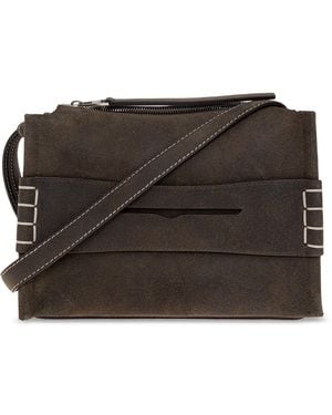 JW Anderson Suede Bag 'Loafer Small' - Black