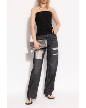 Versace Top With Bare Shoulders - Black