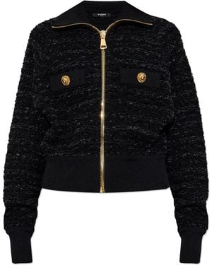 Balmain Jacket With Decorative Buttons - Black