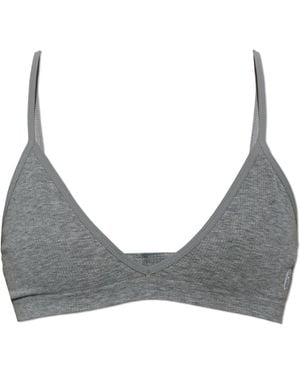MM6 by Maison Margiela Logo Bra - Grey
