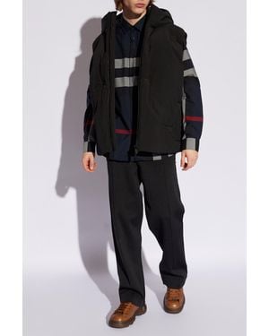 Burberry Checked Shirt - Black