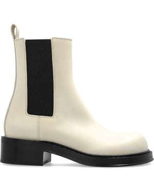 Bottega Veneta Heeled Ankle Boots Cliff - White