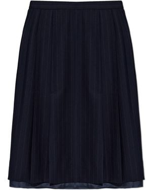 Maison Margiela Skirt With Stripe Pattern - Blue