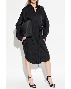Balenciaga Monogram Dress - Blue