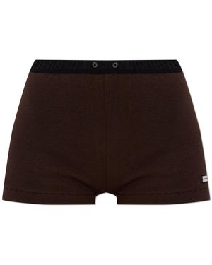 Entire studios Shorts With Logo - Brown