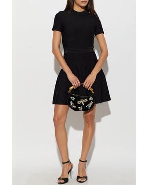 Balmain Flared Dress - Black
