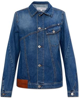 JW Anderson Denim Jacket With Logo, ' - Blue