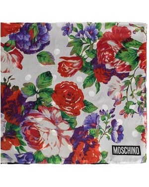Moschino Silk Scarf - Red