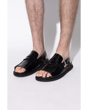 Marni Leather Sandals - Black