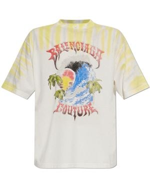 Balenciaga T-Shirt With Logo - White