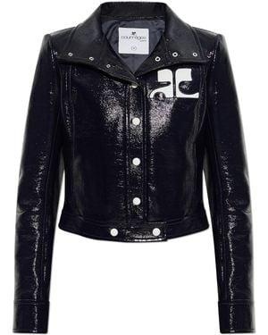 Courreges Jacket With Logo - Blue