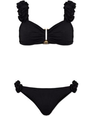 Maiya Paris Two-Piece Swimsuit "Flora" - Black