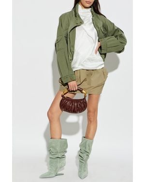 Balmain Short Skirt With Pockets - Green
