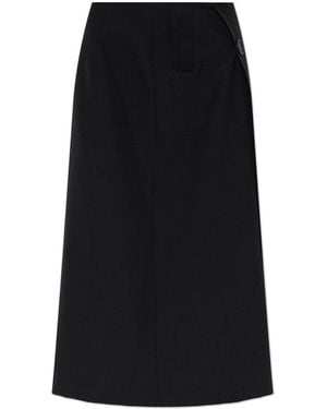 MM6 by Maison Margiela Skirt With Slit - Black