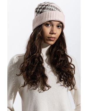 Burberry Cashmere Beanie - Natural