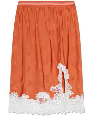 LACOSTE RUNWAY Skirt With Decorative Trim - Orange