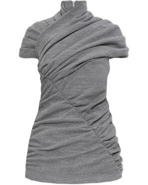 Balmain Draped Top - Grey