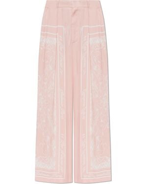 Balmain Printed Trousers - Pink