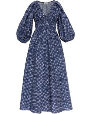 Matteau Draped Maxi Dress - Blue