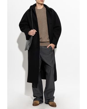 Jil Sander Wool Pleated Pants - Black