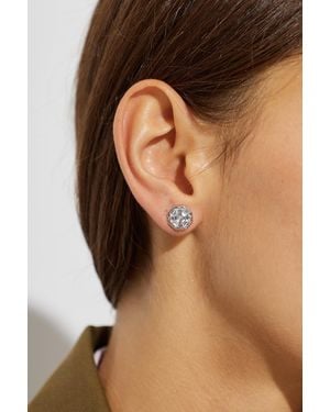 Kate Spade Earrings With Shimmering Crystals - Brown