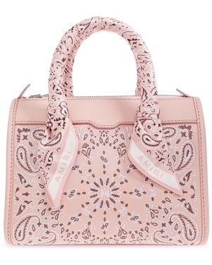 Amiri Bandana Micro Bag - Pink