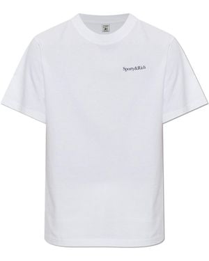 Sporty & Rich T-Shirt From 'The Essentials' Collection - White