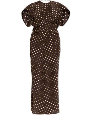 Marni Polka Dot Patterned Dress - Brown