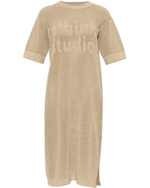 Rethinkit Studios Cotton Dress With Side Slit - Natural