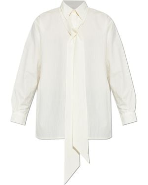 Willy Chavarria 'Cravat' Shirt - White