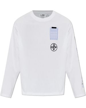 LAB C.O. OFF WHITE Long Sleeve T-Shirt - White