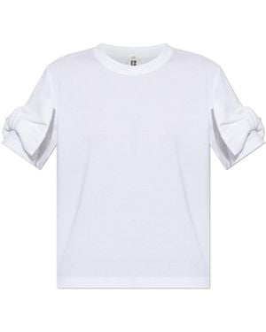 Comme des Garçons T-Shirt With Decorative Appliqués - White