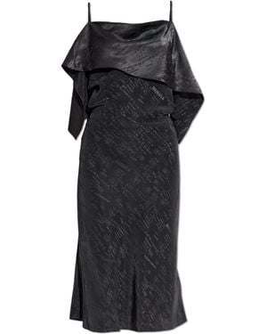 MM6 by Maison Margiela Off-Shoulder Dress - Black