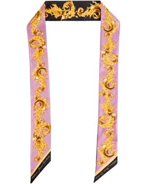 Versace Jeans Couture Silk Scarf - Pink