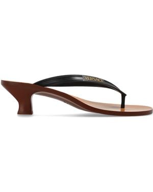 Versace Heeled Mules "Sophie" - Black