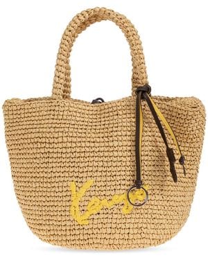 KENZO Bag With Embroidered Logo - Metallic