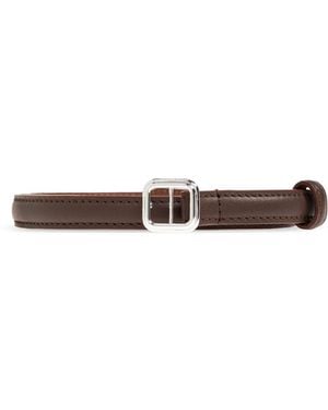 LIE STUDIO "Georgia Slim" Belt - Brown